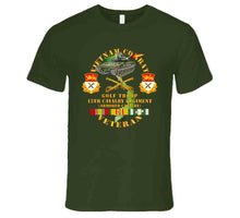 Load image into Gallery viewer, Army - Vietnam Combat Veteran W  15th Cavalry Regiment - Armored Cav W Vn Svc Long Sleeve T Shirt
