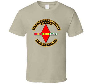 Army -  5th Infantry Division w SVC Ribbons T Shirt