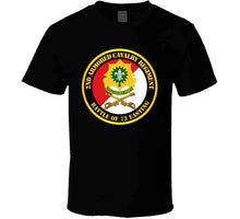 Load image into Gallery viewer, Army - 2nd Armored Cavalry Regiment Distinctive Unit Insignia - Red White - Battle Of 73 Easting T Shirt, Premium and Hoodie
