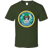 Load image into Gallery viewer, Navy - United States Second Fleet Wo Txt X 300 T Shirt
