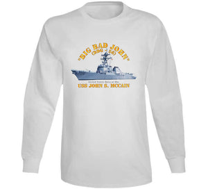 Navy - Destroyer - Uss John S Mccain - Big Bad John T Shirt