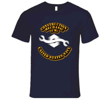 Load image into Gallery viewer, Navy - Rate - Construction Mechanic T Shirt
