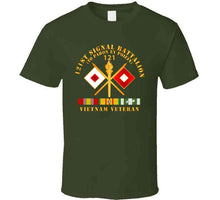 Load image into Gallery viewer, Army - 121st  Signal Bn W  Br - Vietnam Veteran W Bn Num X 300 T Shirt
