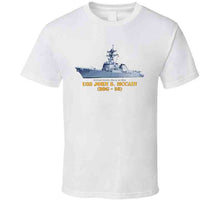 Load image into Gallery viewer, Navy - Destroyer - Uss John S Mccain -  Ship On Top Txt T Shirt
