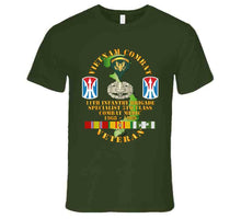 Load image into Gallery viewer, Army - Vietnam Combat Vet - 11th Inf Bde Ssi - Spec 5 - Cbt Medic - 1968-69 Vn Svc X300 T Shirt
