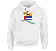 Load image into Gallery viewer, Cuba - Cuba With Palm And Map Green X 300 Hoodie
