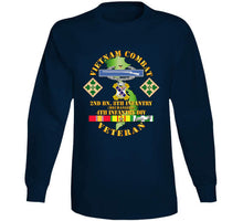 Load image into Gallery viewer, Army - Vietnam Combat Infantry Veteran W 2nd Bn 8th Inf (mech) - 4th Id Ssi - T-shirt
