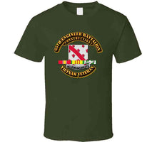 Load image into Gallery viewer, DUI - 65th Engineer Battalion w SVC Ribbon T Shirt
