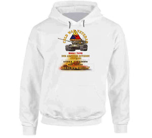 Army - Cold War Vet -  2nd Armored Division  - Garlstedt, Germany - M60a1 Tank  - Hell On Wheels W Fire X 300 Hoodie