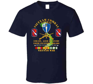 Army - 5th Bn 46th Infantry - 198th Infantry Bde W Vn Svc T Shirt