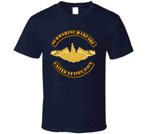 Navy - Submarine Badge - Gold T Shirt
