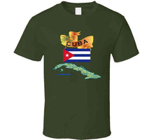 Load image into Gallery viewer, Cuba - Cuba With Palm And Map Green X 300 V1 Classic T Shirt
