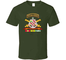 Load image into Gallery viewer, Army - 8th Field Artillery W Br - Ribbon Vn Svc Vet Tab T Shirt
