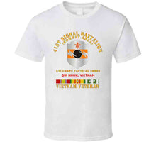 Load image into Gallery viewer, Army - 41st Signal Bn Combat Area Vn Vet W Svc Ribbon - Qui Nhonx 300 T Shirt
