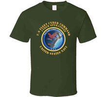 Load image into Gallery viewer, Navy - U.s Fleet Cyber Command X 300 T Shirt
