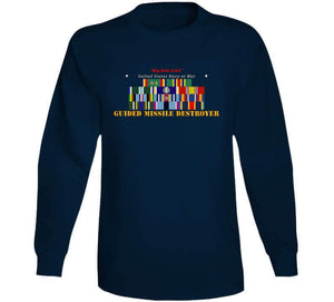 Navy - Destroyer - Uss John S Mccain - Ships Ribbons Only T Shirt
