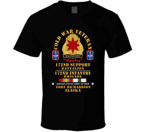 Army - Cold War Vet - 17nd Support Bn, 172nd In Bde - Ft Richardson Ak W Cold Svc X 300 Long Sleeve T Shirt