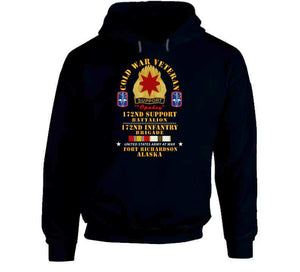 Army - Cold War Vet - 17nd Support Bn, 172nd In Bde - Ft Richardson Ak W Cold Svc X 300 Long Sleeve T Shirt