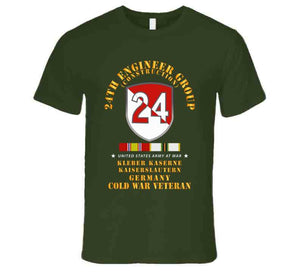 Army -  24th Engineer Group (construction) - Kaiserslautern, Germany 1954 - 1972- W Cold War Svc X 300 T Shirt