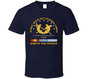 Army - Judge Advocate Veteran Corps, Veteran, "Jag", Korean War Veteran with Korean War Service Ribbons - T Shirt, Premium and Hoodie