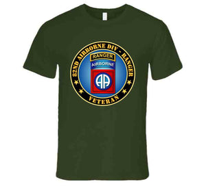 Army - 82nd Airborne Div - Ranger Veteran T-shirt