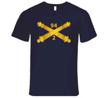 Load image into Gallery viewer, Army - 2nd Bn, 94th Field Artillery Regiment - Arty Br Wo Txt Long Sleeve T Shirt
