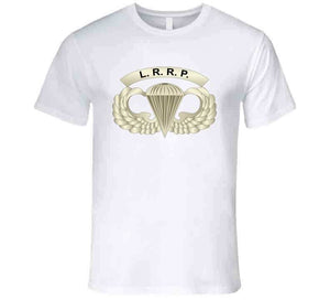 Army - Lrrp - Basic Airborne Badge W Lrrp Tab X 300 T Shirt