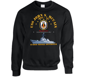 Navy - Destroyer - Uss John S Mccain - Ship T Shirt