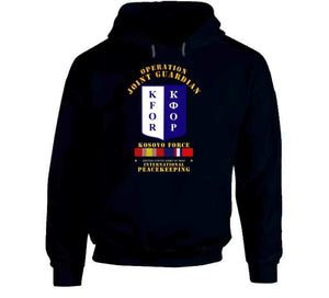 Army - US Army Peace Keeping, Operation Joint Guardian, Kosovo, with  Kosovo Service Ribbons - T Shirt, Premium and Hoodie