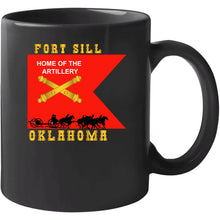 Load image into Gallery viewer, Army - Fort Sill, Home Of Artillery Guidon W Cassion - Black X 300 T Shirt
