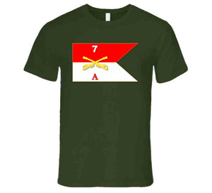 Army - A Co Guidon - 7th Cavalry T Shirt