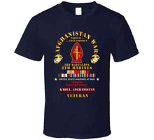 Load image into Gallery viewer, Usmc - Afghanistan War Veteran - 3rd Bn, 8th Marines - Oef - Kabul W Car Afghan Svc X 300 T Shirt
