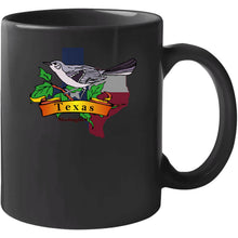Load image into Gallery viewer, Texas Mockingbird W Texas Flag T Shirt

