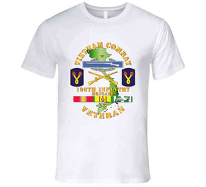 Army - Vietnam Combat, 196th Infantry Brigade, Veteran with Shoulder Sleeve Insignia - T Shirt, Premium and Hoodie