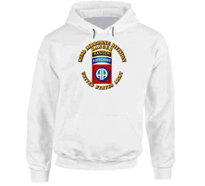 Army - 82nd Airborne Division - Shoulder Sleeve Insignia with Ranger Tab, T Shirt, Premium and Hoodie