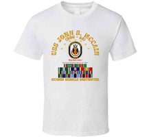 Load image into Gallery viewer, Navy - Destroyer - Uss John S Mccain - Ships Ribbons T Shirt
