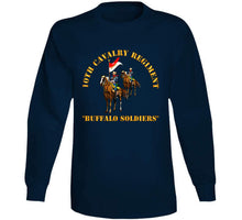 Load image into Gallery viewer, Army - 10th Cavalry Regiment W Cavalrymen - Buffalo Soldiers Long Sleeve
