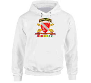 Army - 7th Field Artillery W Br - Ribbon Vn Svc Vet Tab Hoodie