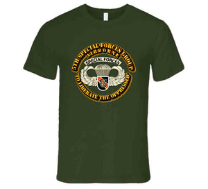 SOF - 5th SFG - Airborne Badge - Vietnam T Shirt