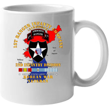 Load image into Gallery viewer, Army - 1st Ranger Inf Company - 2nd Id W Map W Korea Svc X 300 T Shirt
