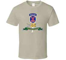 Load image into Gallery viewer, Army - 10th Mountain Division - Ssi W Ski Branch - Ribbon X 300 T Shirt
