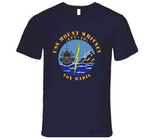 Load image into Gallery viewer, Navy - Uss Mount Whitney (lcc20) - Vox Maris Wo Border X 300 T Shirt
