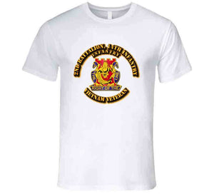 2nd Battalion, 14th Infantry, Vietnam Veteran with Text - T Shirt, Premium and Hoodie