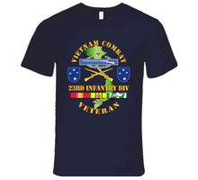 Load image into Gallery viewer, Vietnam Combat, Infantry Veteran, with 23rd Infantry Division, with Shoulder Sleeve Insignia - V1 - T Shirt, Premium and Hoodie
