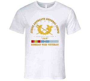 Army - Judge Advocate Veteran Corps, Veteran, "Jag", Korean War Veteran with Korean War Service Ribbons - T Shirt, Premium and Hoodie