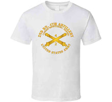 Load image into Gallery viewer, Army - 2nd Bn 4th Field Artillery Regt - 105mm W Arty Br Long Sleeve T Shirt
