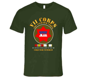 Army -  Vii Corps - The Jayhawk Corps - Ssi W Cold War Svc X 300 T Shirt