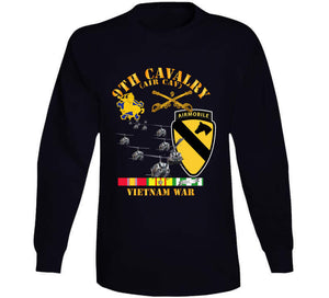 Army - 9th Cavalry (Air Cav) - 1st  Cav Division w SVC T Shirt