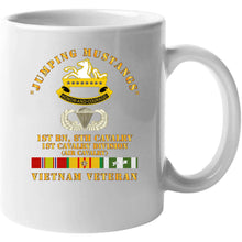 Load image into Gallery viewer, Army - Jumping Mustangs W Dui - Abn Basic - 1st Bn 8th Cav W Vn Svc T Shirt
