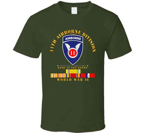 Army - 11th Airborne Division - Raid At Los BaÃ±os - Wwii W Pac Svc T Shirt